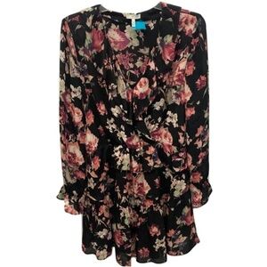 Joie Long Sleeve Floral Dress, Size M